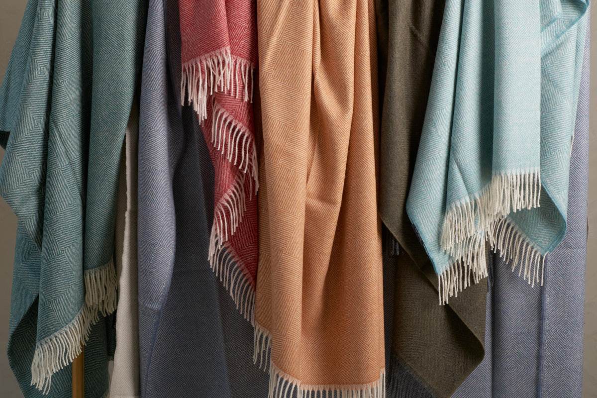 DIAMOND - BABY ALPACA BLANKET - INKA FABRIC, Alpaca & Pima Cotton