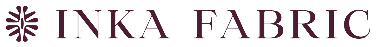 INKA FABRIC logo in maroon on a white background