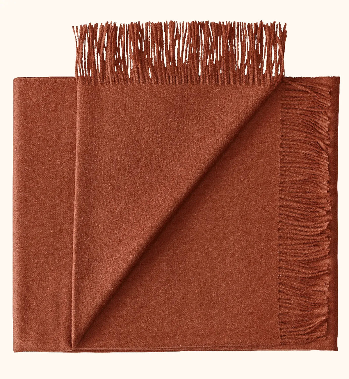 Baby Alpaca Wool Blanket – Rust