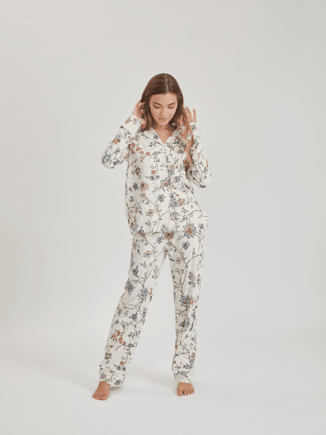 Peruvian Pima Cotton Pyjama - Print - INKA FABRIC, Alpaca & Pima Cotton