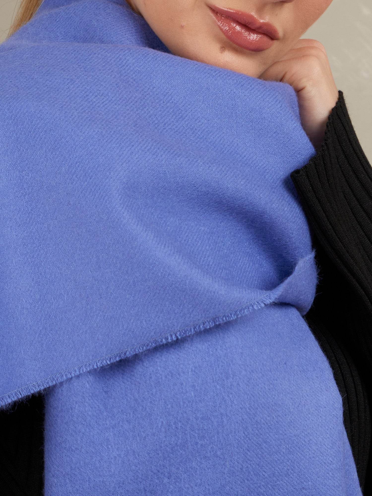 BABY ALPACA SHAWL - LAVENDER - INKA FABRIC, Alpaca & Pima Cotton