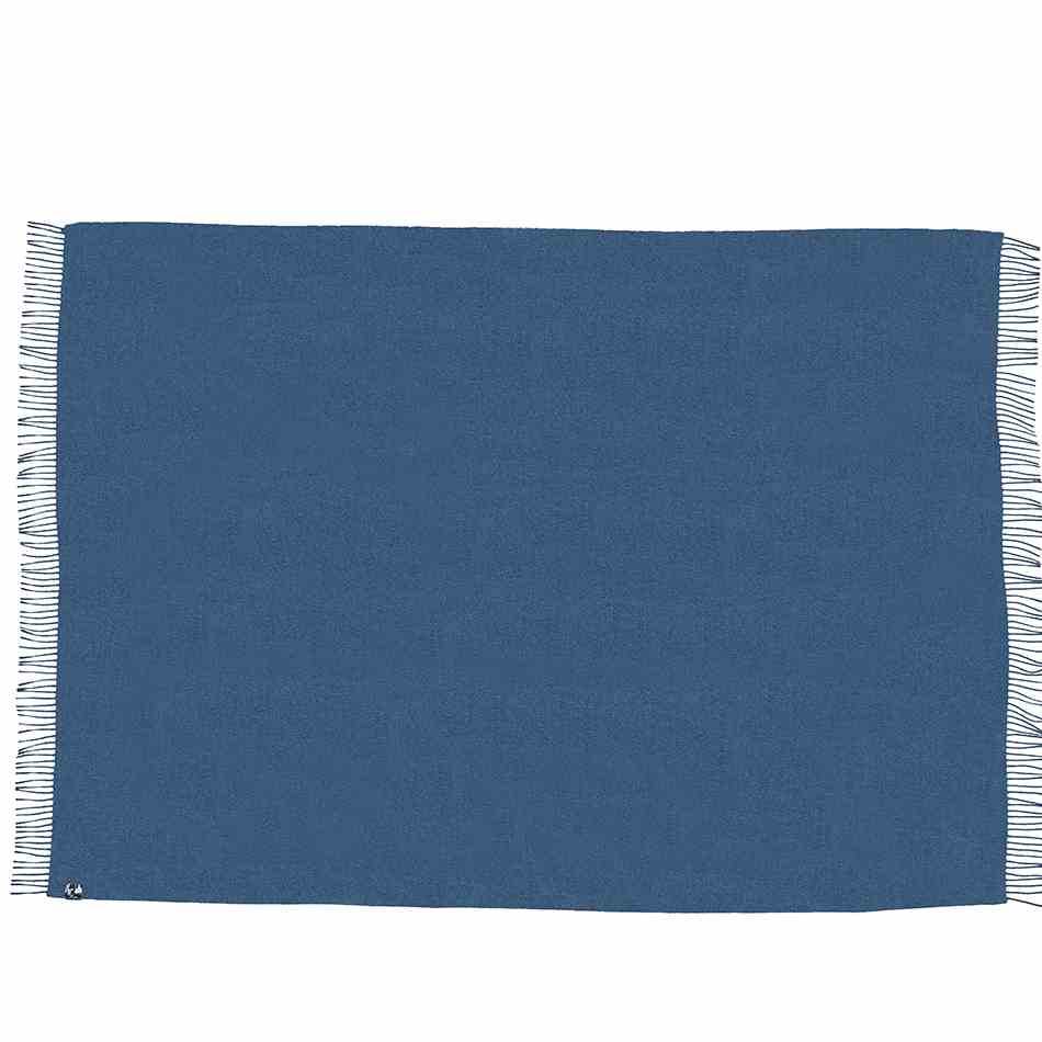 ALPACA BLANKET / ANTIQUE BLUE - INKA FABRIC, Alpaca & Pima Cotton