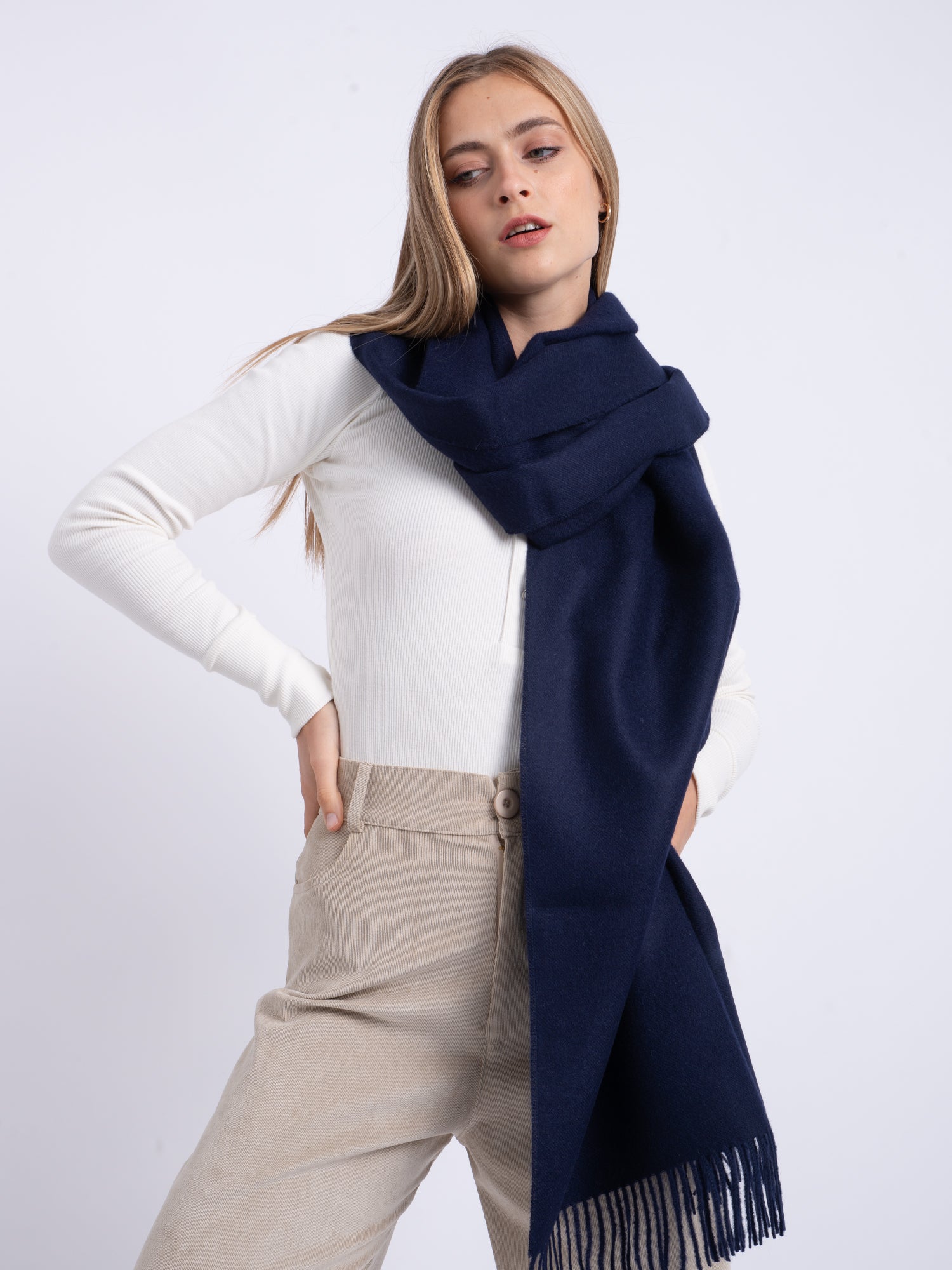 alpaca shawl navy blue uk