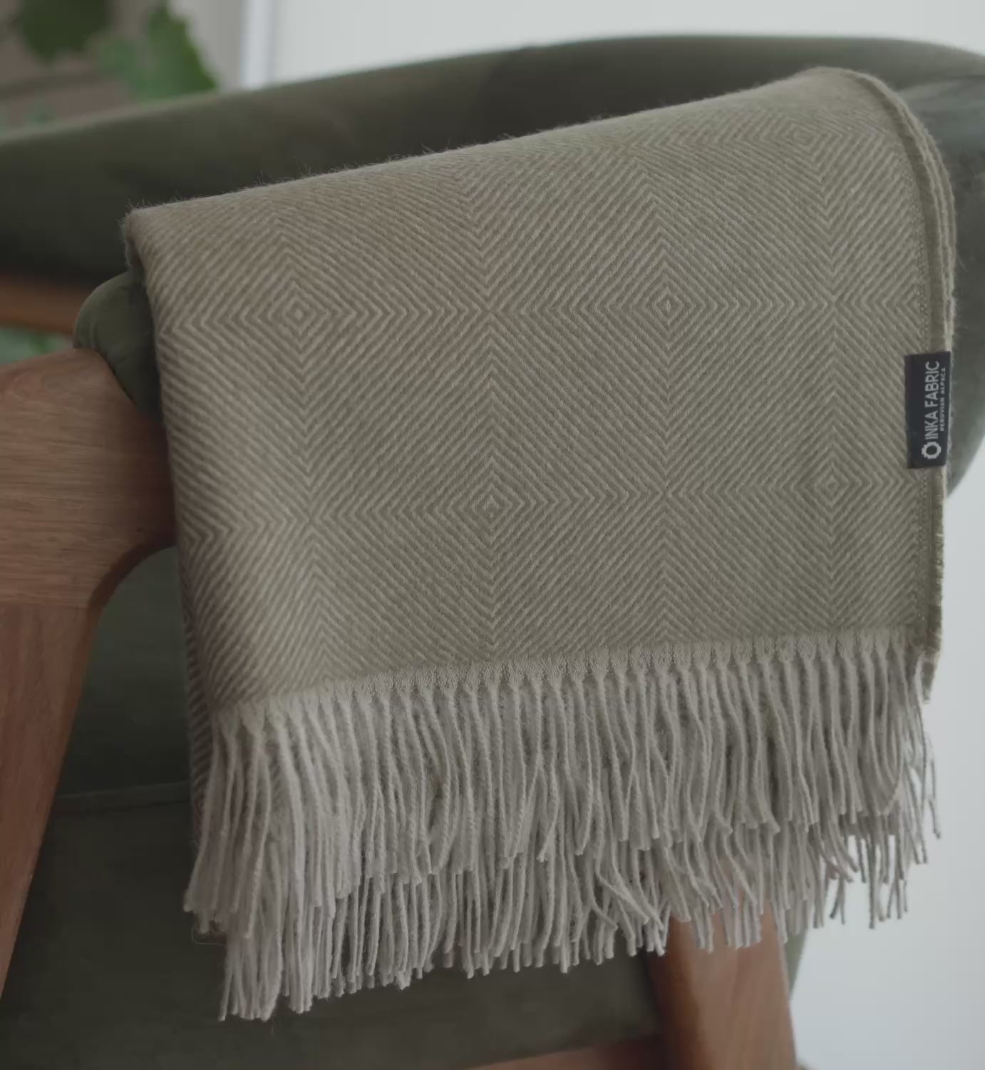 alpaca blankets green