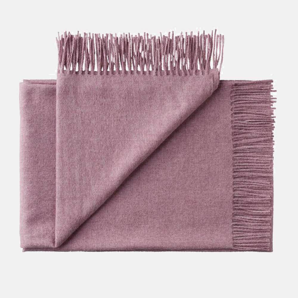 BABY ALPACA BLANKET / ORCHID PINK - INKA FABRIC, Alpaca & Pima Cotton