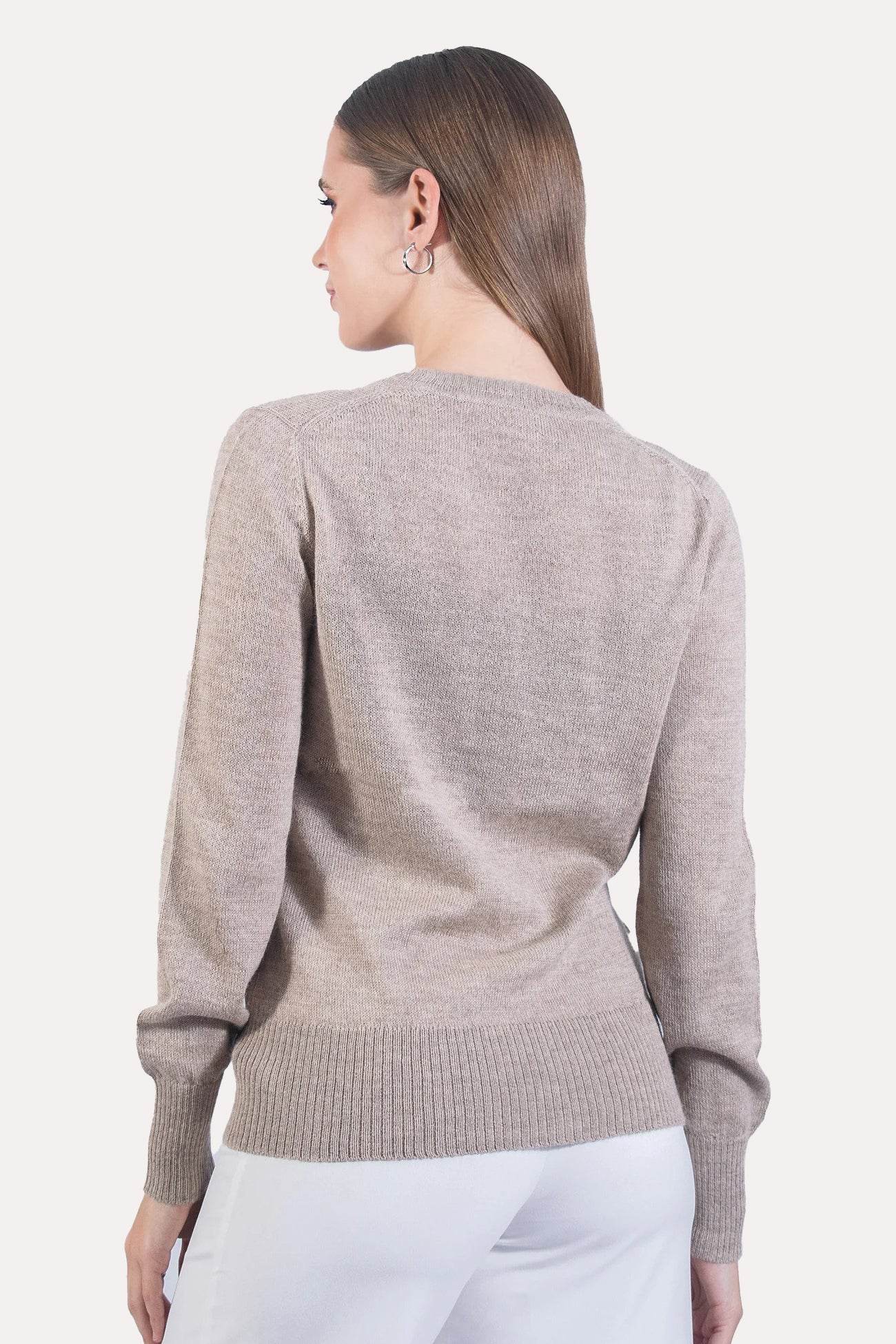 Sand Alpaca Jumper - INKA FABRIC, Alpaca & Pima Cotton