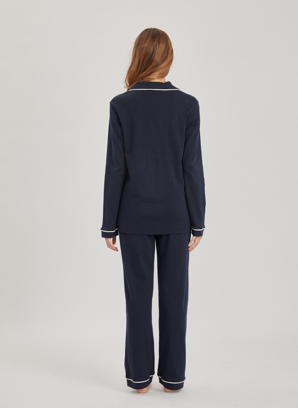 pima cotton navy blue pyjama 
