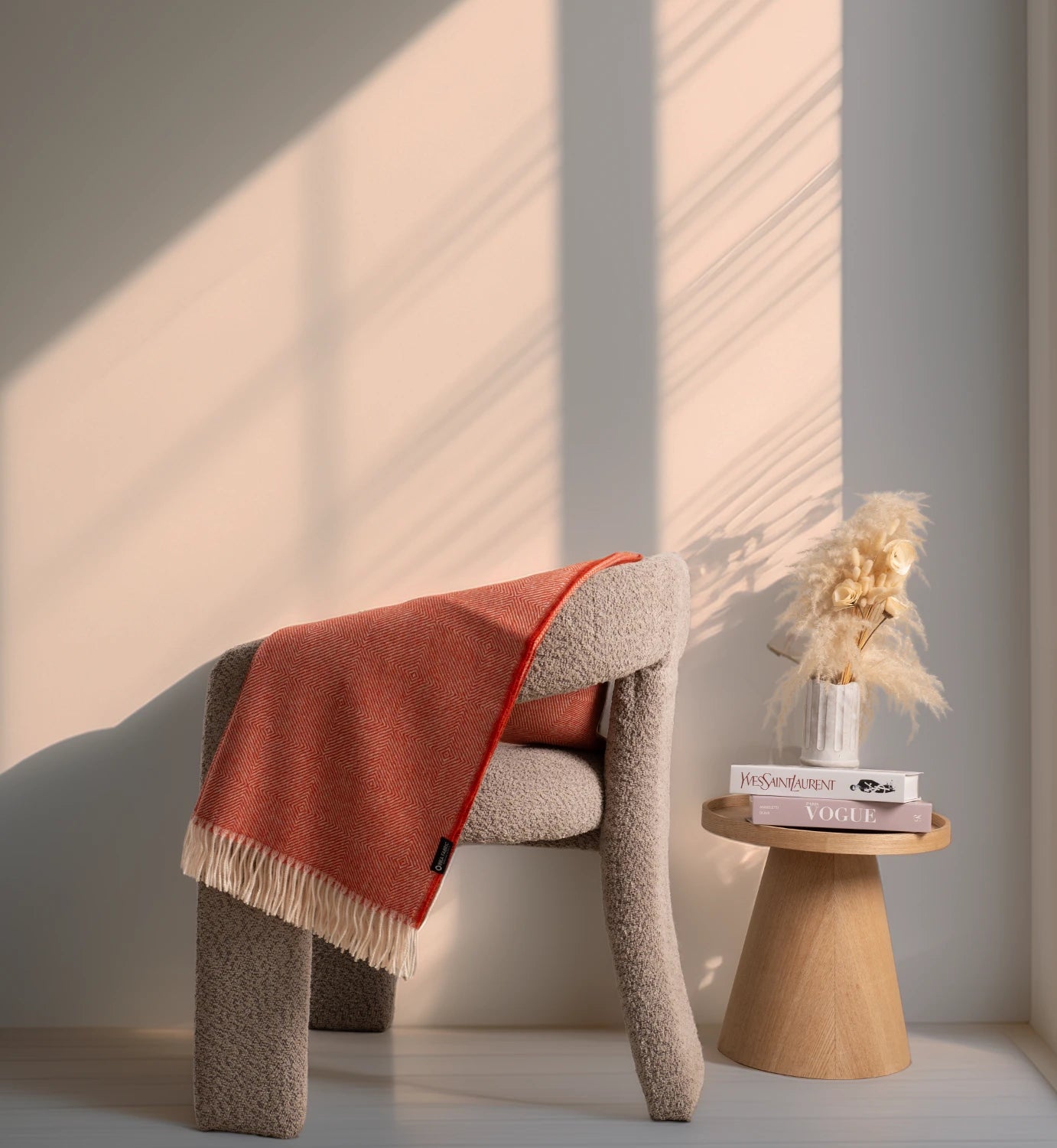 PREMIUM ALPACA WOOL BLANKET - SUNSET