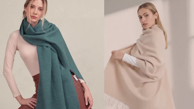 DOS MUJRES CON ALPACA SHAWL 