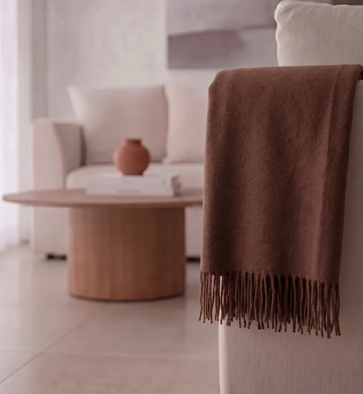 Baby Alpaca Wool Blanket – Rosewood