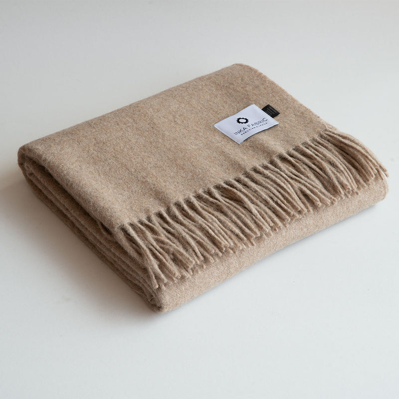 recycled blanket made from alpaca wool