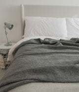 alpaca blanket grey, sale in the UK made in Peru 