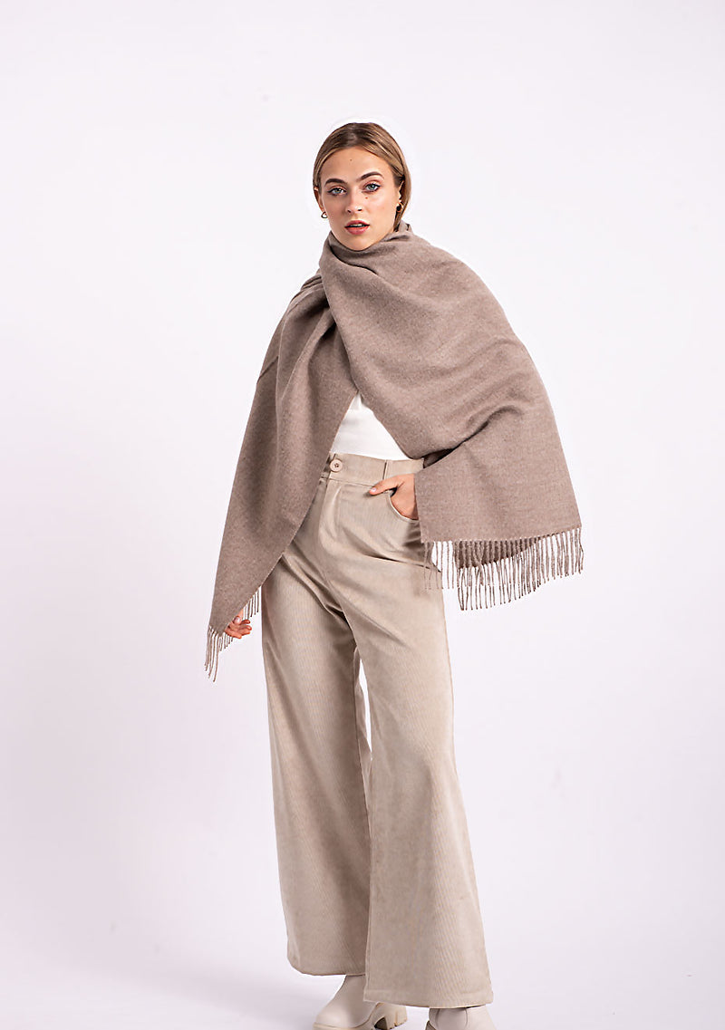 100% sustainable alpaca wool scarf made in Peru 